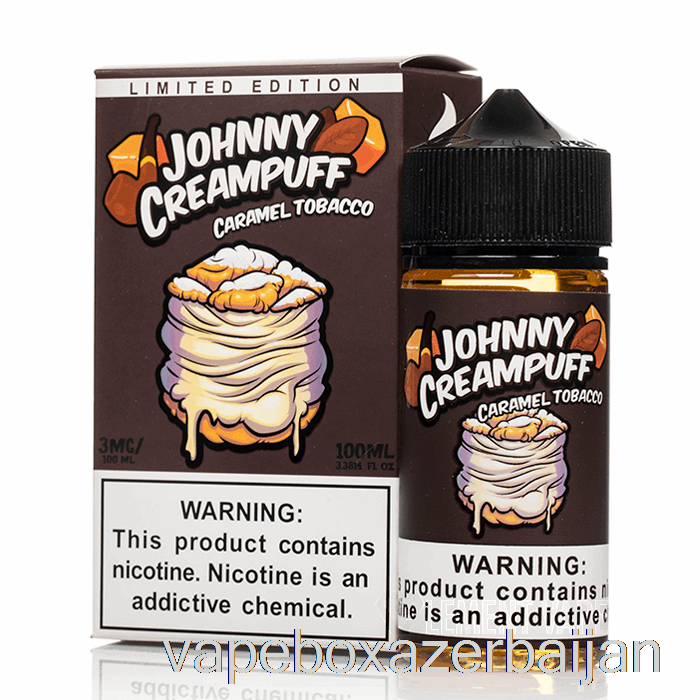 Vape Box Azerbaijan Caramel Tobacco - Johnny Creampuff - 100mL 3mg